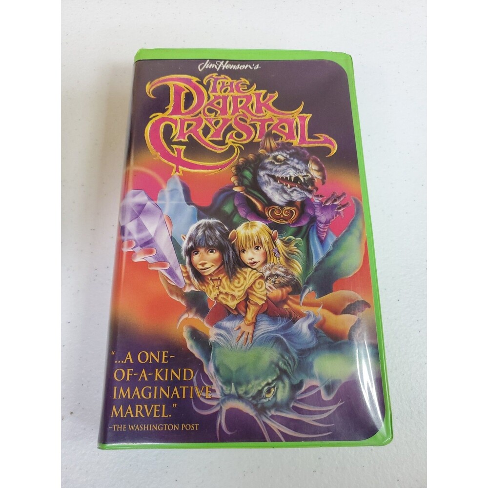 The Dark Crystal VHS, Green Clam Shell Case, 1994, Jim Henson